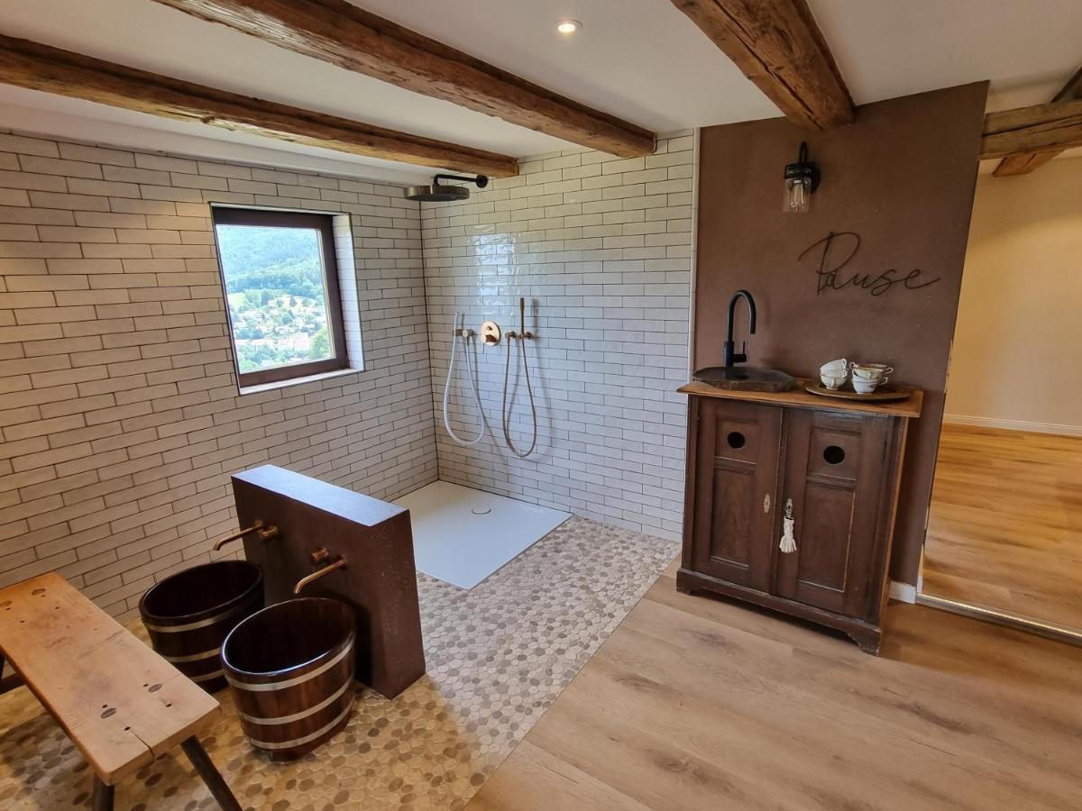 布勒塔尔Haus Am Berg Mit Wellnessbereich, Bar Und Panorama别墅 外观 照片
